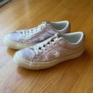 Converse One Star Ox Women's Metallic Pink Sneakers